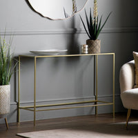 Gallery Interiors Rothbury Console Table Champagne