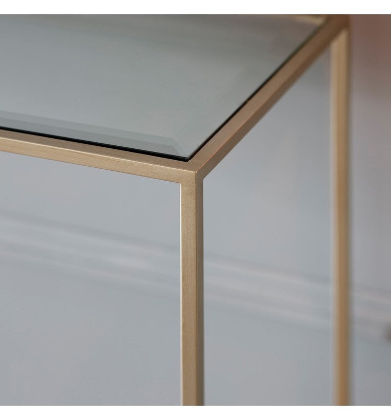 Gallery Interiors Rothbury Console Table Champagne