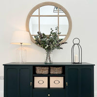 Gallery Interiors Eccleston Round Mirror in Natural