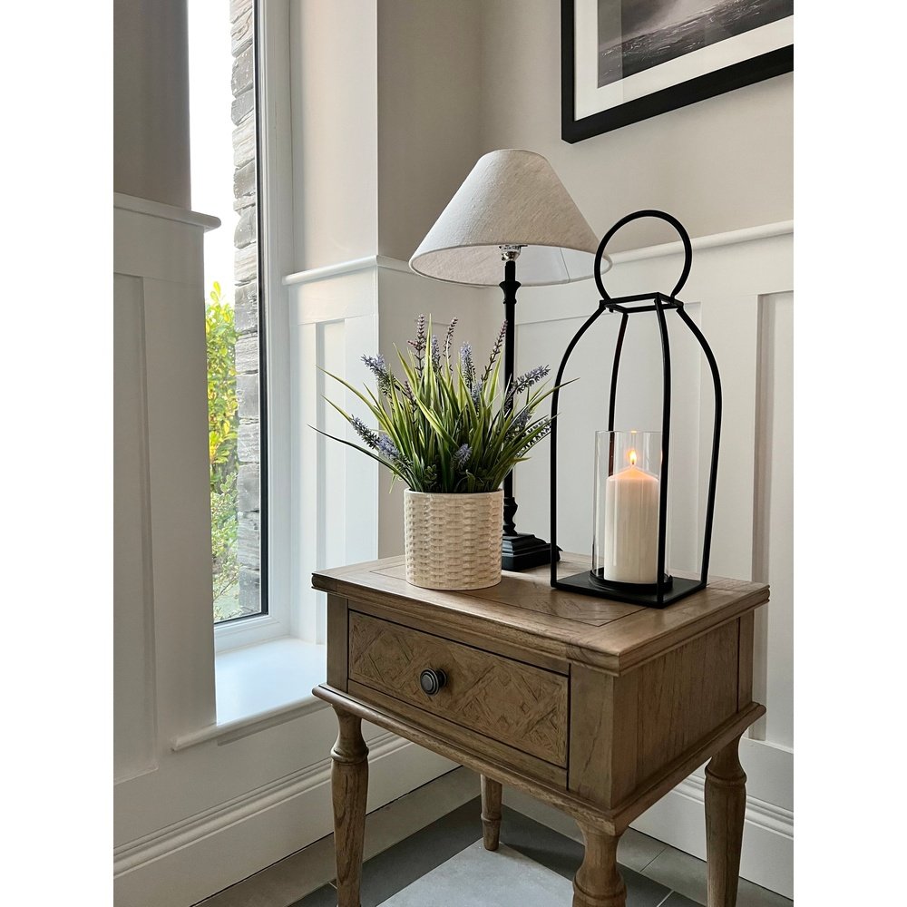 Gallery Interiors Mustique 1 Drawer Side Table