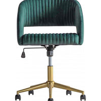 Gallery Interiors Murray Velvet Chair in Green