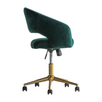 Gallery Interiors Murray Velvet Chair in Green