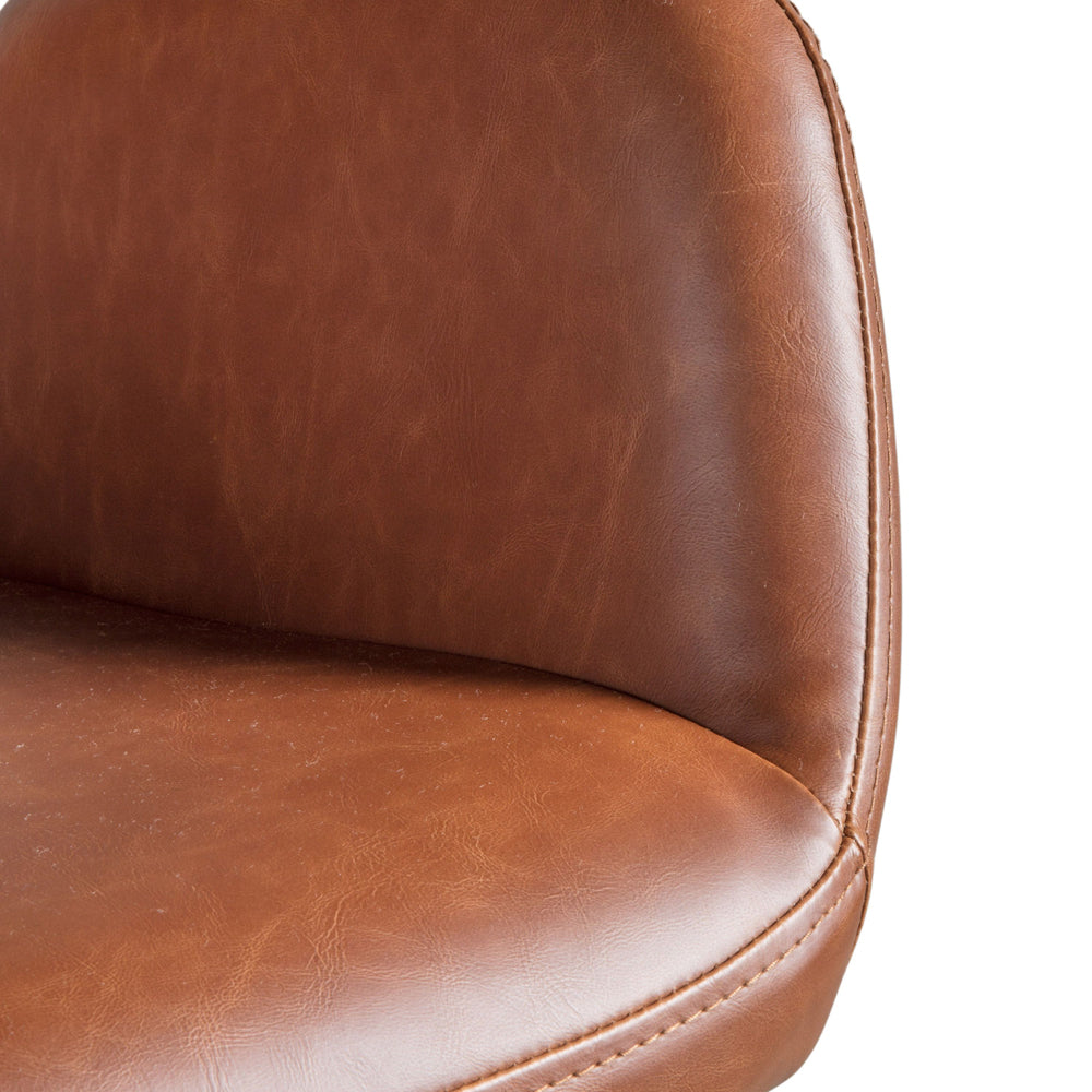 Gallery Interiors Faraday Swivel Chair in Brown