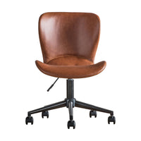 Gallery Interiors Mendel Desk Chair in Brown