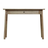 Gallery Interiors Kingham 1 Drawer Desk in Grey