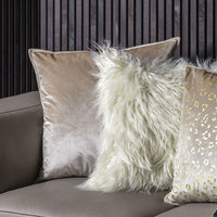 Gallery Interiors Meto Velvet Oxford Oyster Cushion