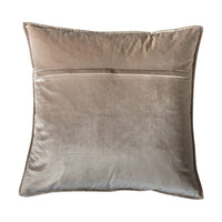 Gallery Interiors Meto Velvet Oxford Oyster Cushion