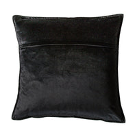 Gallery Interiors Meto Velvet Oxford Black Cushion