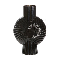 Gallery Interiors Cassis Black Large Vase