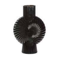 Gallery Interiors Cassis Black Large Vase