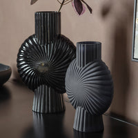 Gallery Interiors Cassis Black Large Vase