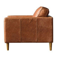 Gallery Interiors Osborne Vintage Brown Armchair