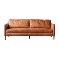 Gallery Interiors Osborne 2 Seater sofa in Vintage Brown Leather