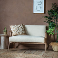 Gallery Interiors Neyland 2 Seater Natural Sofa