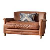 Gallery Interiors Mr. Paddington Vintage Leather 2 Seater Sofa