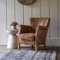 Gallery Interiors Hickman Brown Armchair