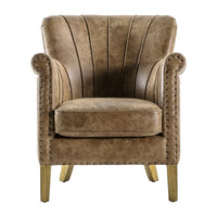 Gallery Interiors Hickman Brown Armchair