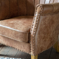 Gallery Interiors Hickman Brown Armchair