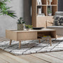 Gallery Interiors Milano 2 Drawer Brown Coffee Table