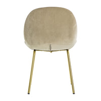 Gallery Interiors Set of 2 Flanagan Velvet Dining Chairs in Oatmeal