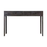 Gallery Interiors Ottinge 2 Drawer Desk in Grey