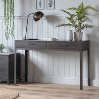 Gallery Interiors Ottinge 2 Drawer Desk in Grey