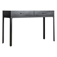 Gallery Interiors Ottinge 2 Drawer Desk in Grey