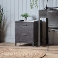 Gallery Interiors Ottinge 2 Drawer Side Table