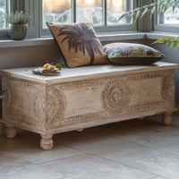 Gallery Interiors Satara Storage Table Bench