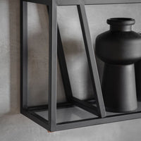 Gallery Interiors Putney Shelf Unit in Black