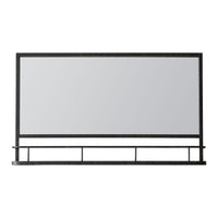 Gallery Interiors Emerson Overmantel Wall Mirror in Charcoal