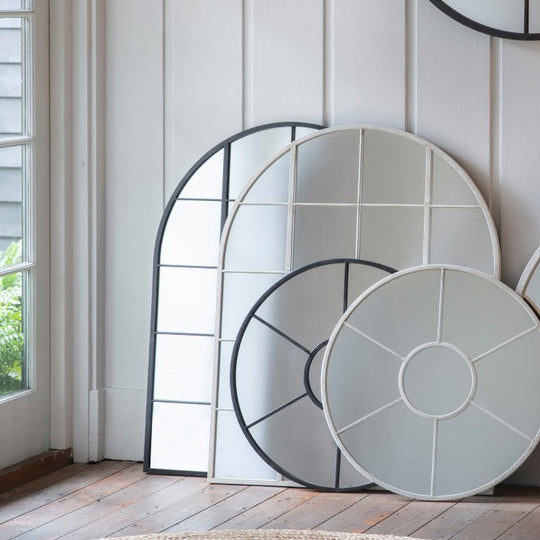 Gallery Direct Hampstead Arch Black Wall Mirror | Olivia's.com