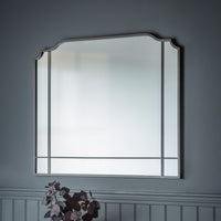 Gallery Interiors Wardour Overmantel Wall Mirror in Charcoal