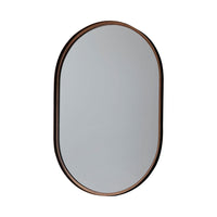 Gallery Interiors Greystoke Elipse Brown Wall Mirror