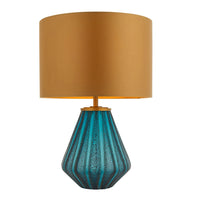 Olivia's Chloe Table Lamp in Turquoise & Gold