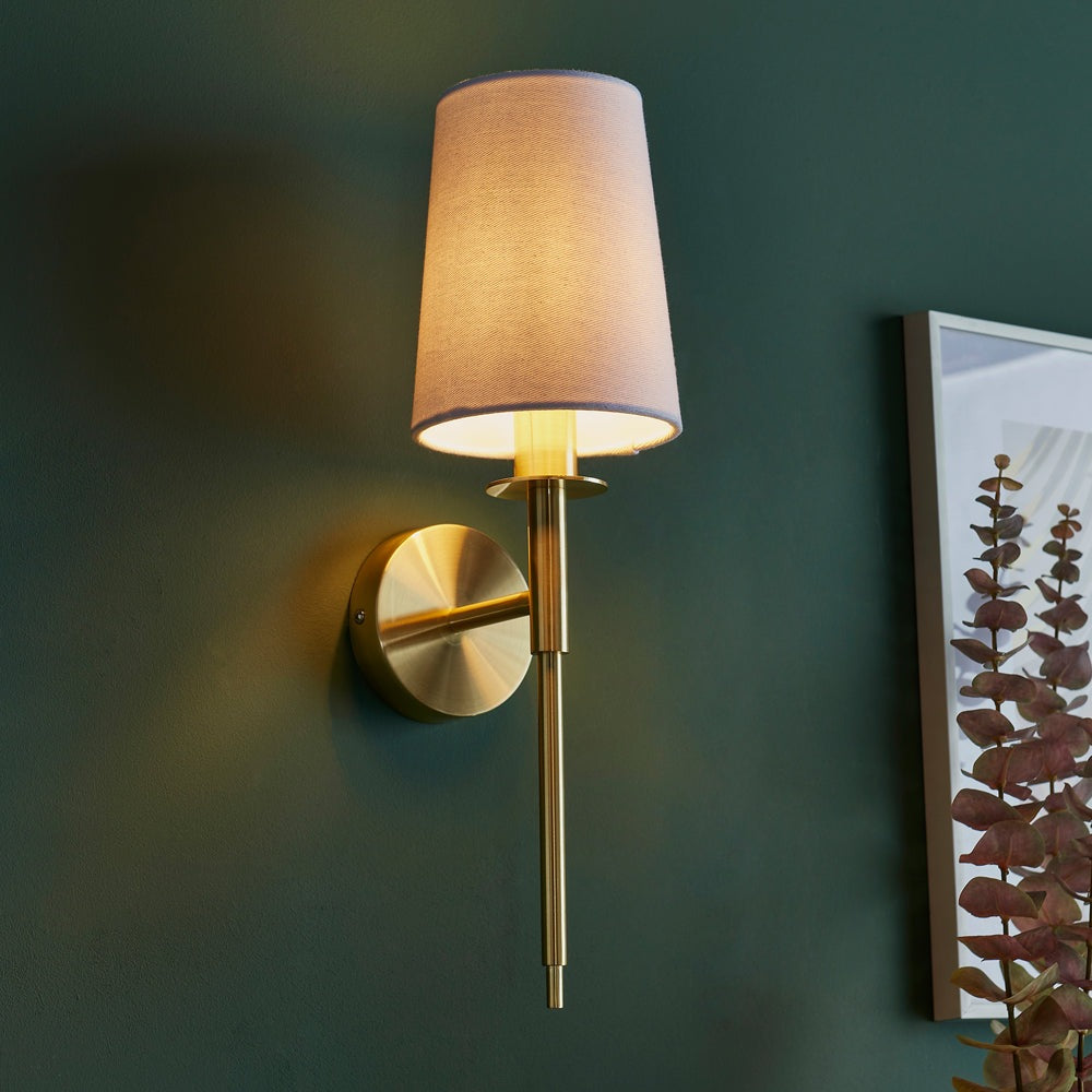 Sadie Wall Light Brushed Brass Olivia's - Main Image