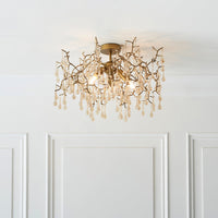 Olivia's Freya Ceiling Light in Champagne