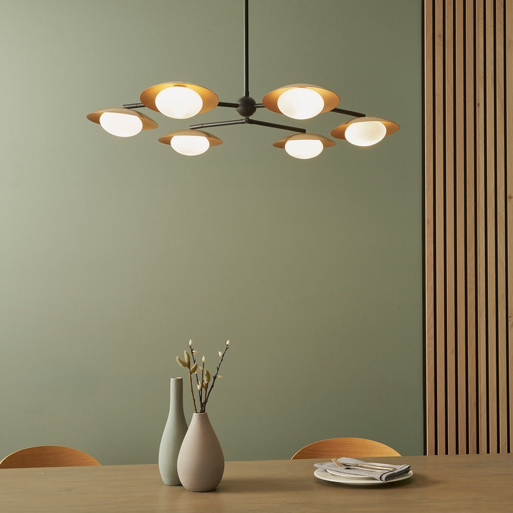 Olivia's Mia 6 Ceiling Light in Bronze