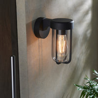 Olivia's Ava Outdoor Wall Light in Black