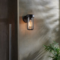 Olivia's Ava Outdoor Wall Light in Black