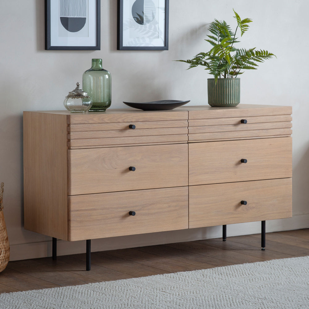  GalleryDirect-Gallery Interiors Okayama 6 Drawer Chest in Natural-Natural 237 