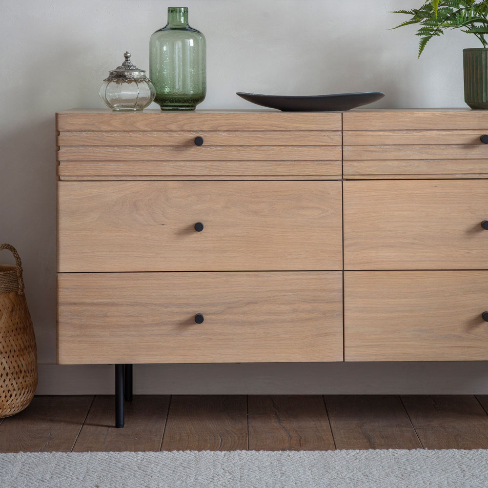  GalleryDirect-Gallery Interiors Okayama 6 Drawer Chest in Natural-Natural 541 