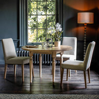 Gallery Interiors Mustique 4 Seater Round Dining Table in Natural