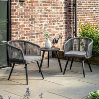 Gallery Outdoor Kenrick 2 Seater Bistro/Tea Set Grey