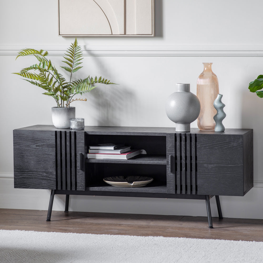 Gallery Interiors Holsen Media Unit in Black