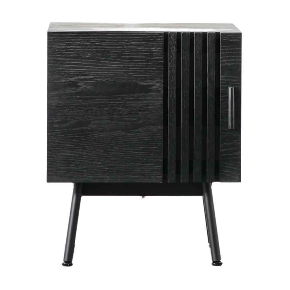 Gallery Interiors Holsen Side Table in Black