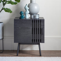 Gallery Interiors Holsen Side Table in Black