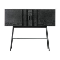 Gallery Interiors Holsen 2 Door Sideboard in Black