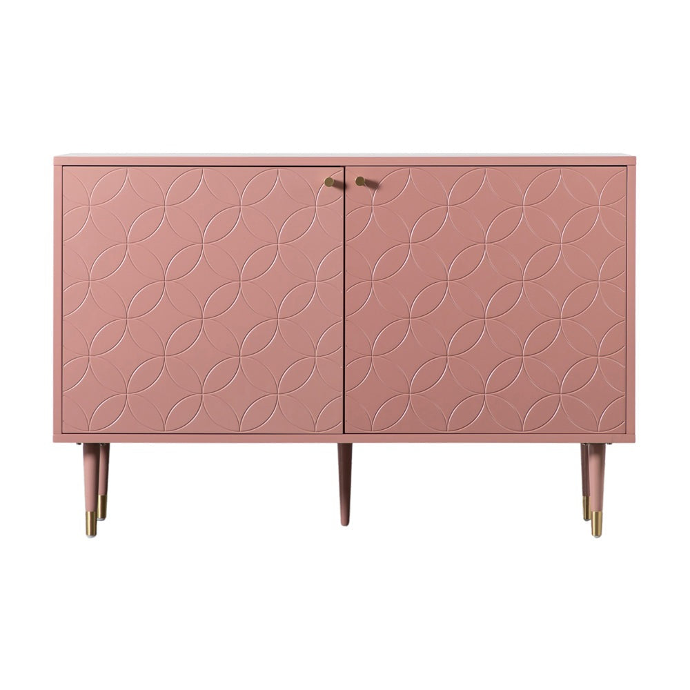 Gallery Interiors Holbrook 2 Door Cabinet in Pink