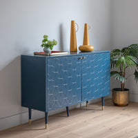 Gallery Interiors Holbrook 2 Door Cabinet in Blue